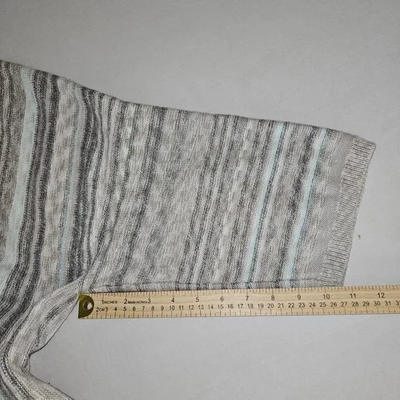 Pure Jill Size Medium Sweater Cardigan Lagenlook Boxy - Picture 7 of 7